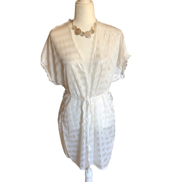 Vintage Lace & Mesh Robe - Picture 1 of 5